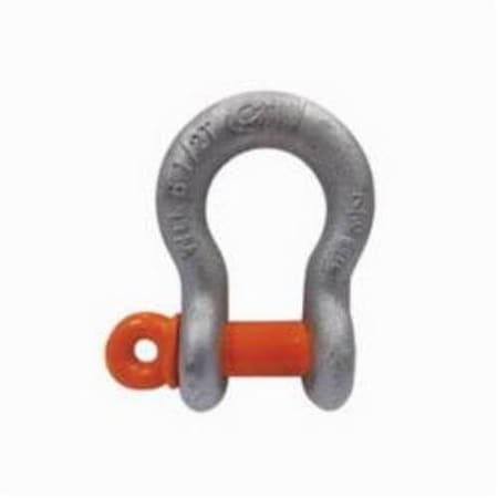 Anchor Shackle, 325 Ton Load, 58 In, 34 In Screw Pin, Galvanized